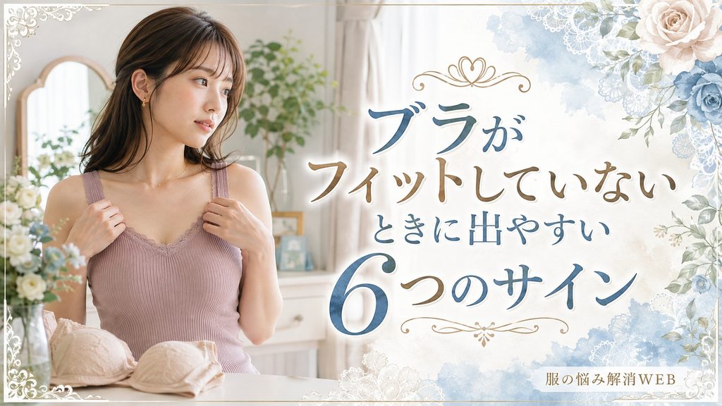 ブラがフィットしていないときに出やすい6つのサインを確認する女性