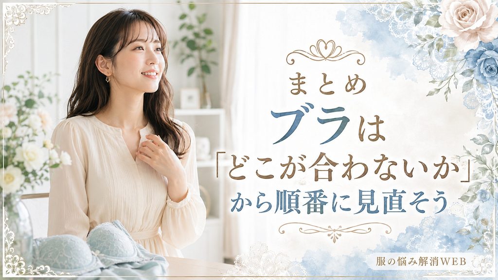 自分に合うブラを見直して快適な着け心地を確認する女性