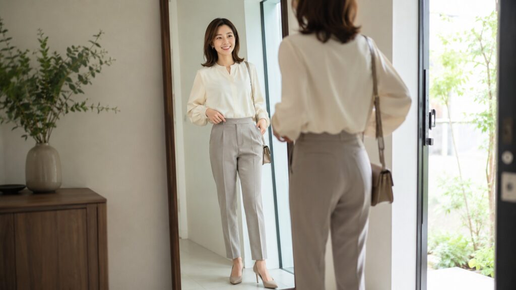 パンツのウエストは「サイズ・支点・摩擦」を見直すと下がりにくくなる