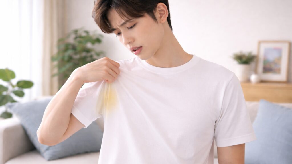 白Tシャツの黄ばみ原因と落とす対策