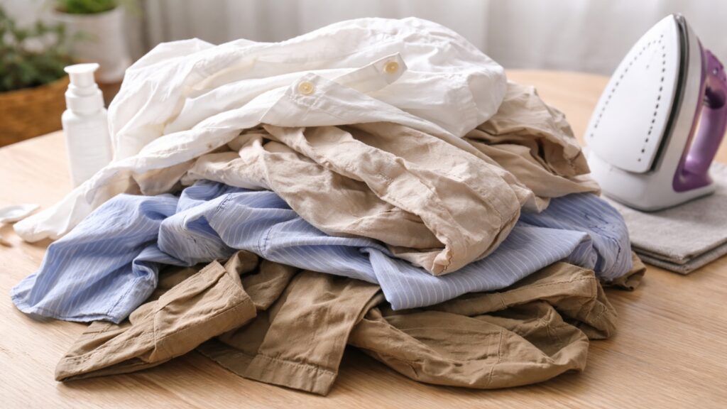 シワになりやすい素材まとめ　シワシワの服