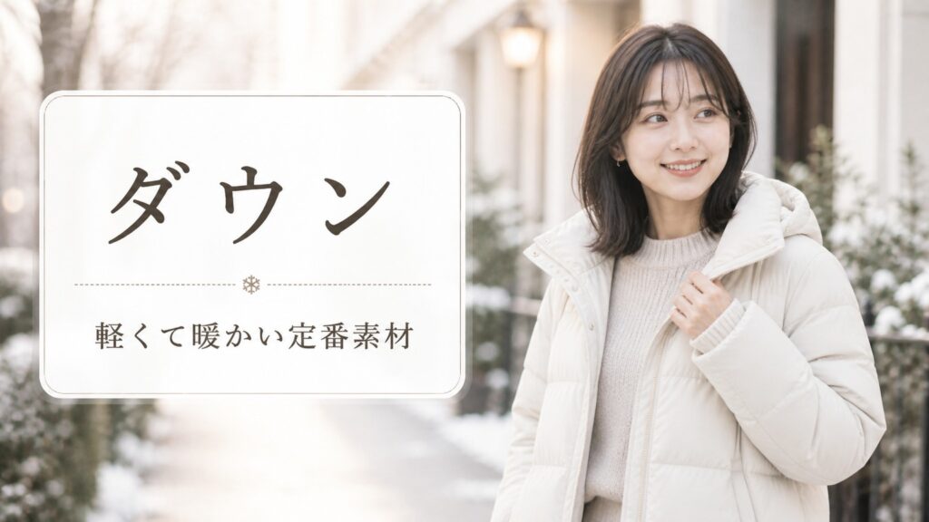 保温性の高い素材ランキング「ダウンジャケット」