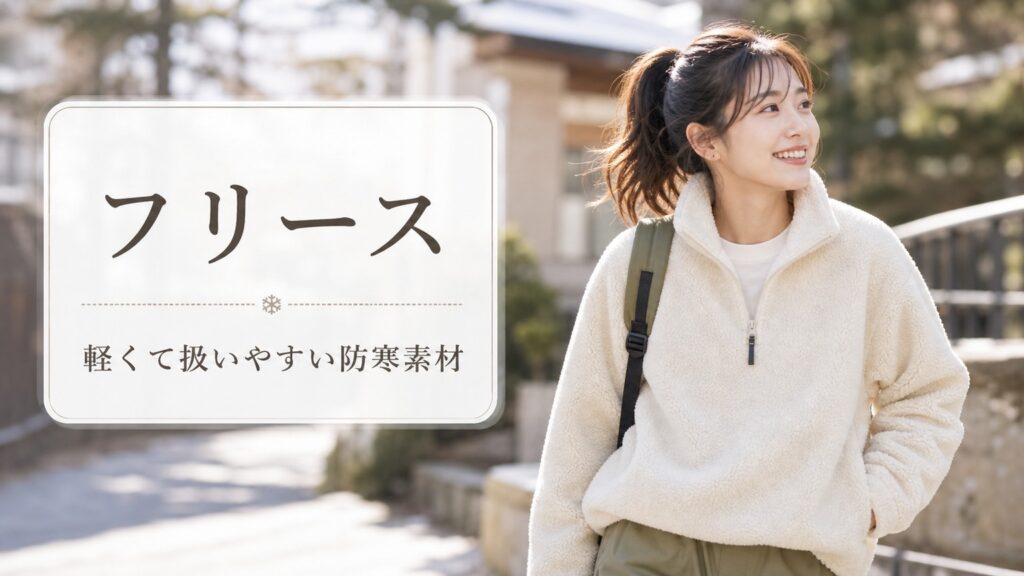 保温性の高い素材ランキング「フリース」