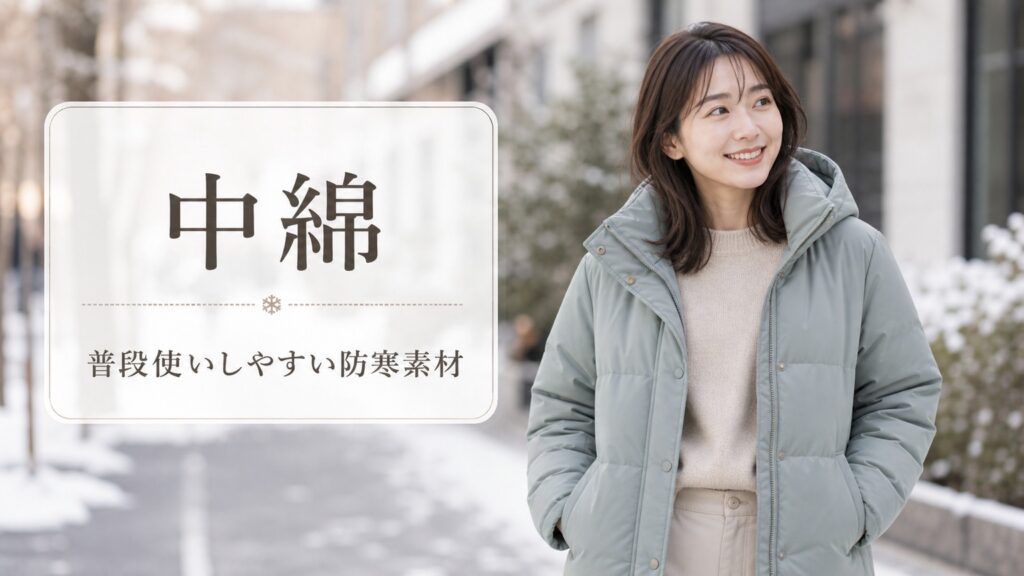 保温性の高い素材ランキング「中綿」
