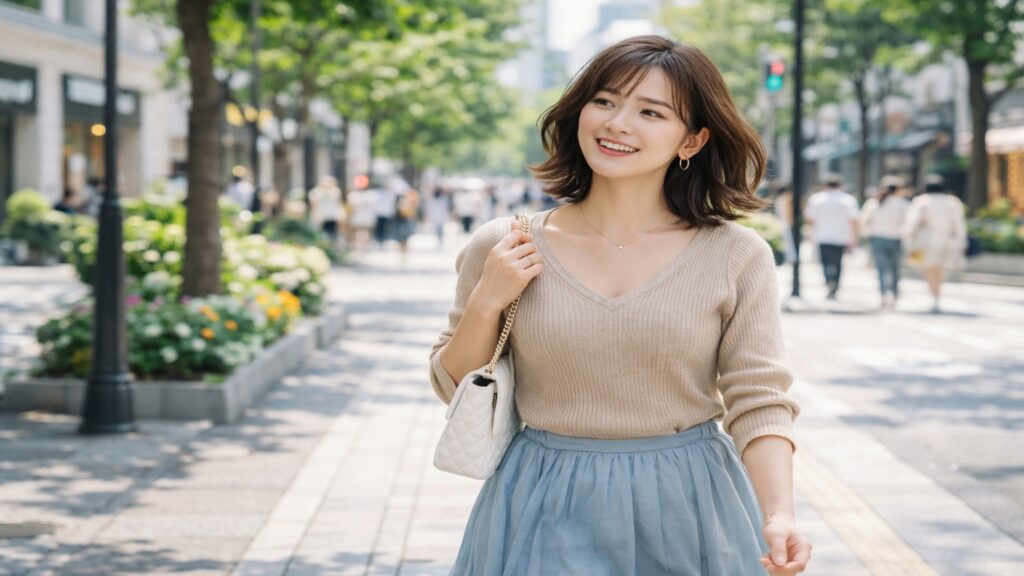 服の悩みが解消した女性