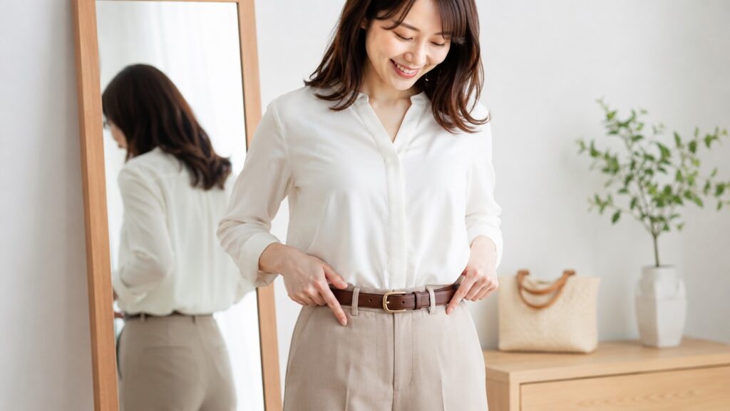 今日からできる「長すぎるベルト」の対策