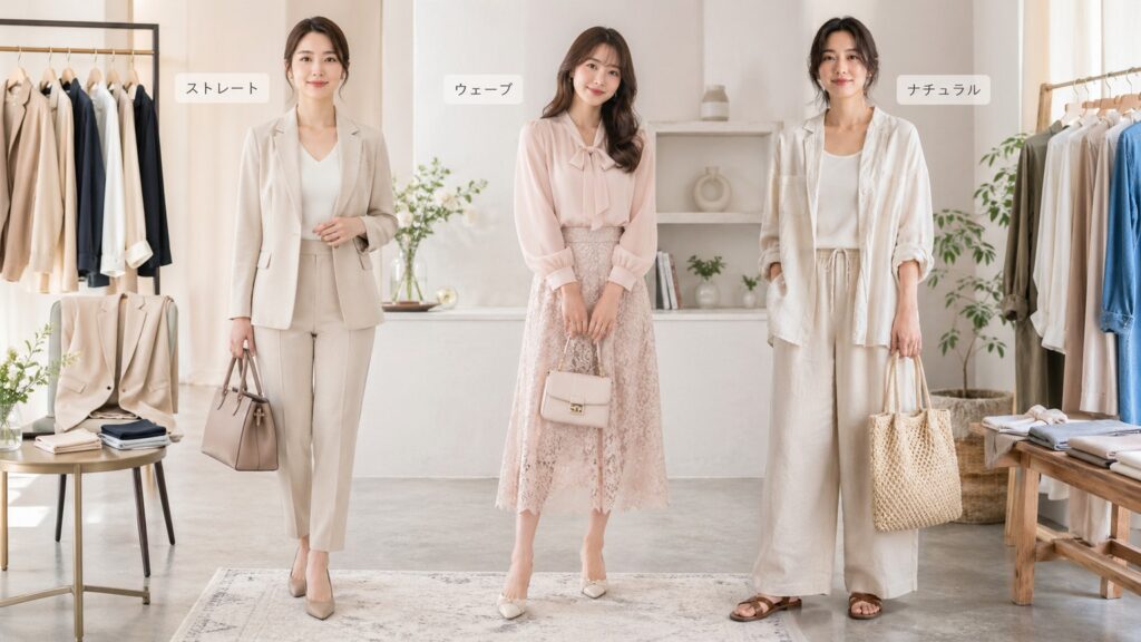 服の悩み解消WEB 骨格タイプ別のおすすめコーディネート