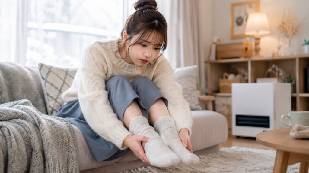 靴下でも足が冷える主な原因⑤つ
