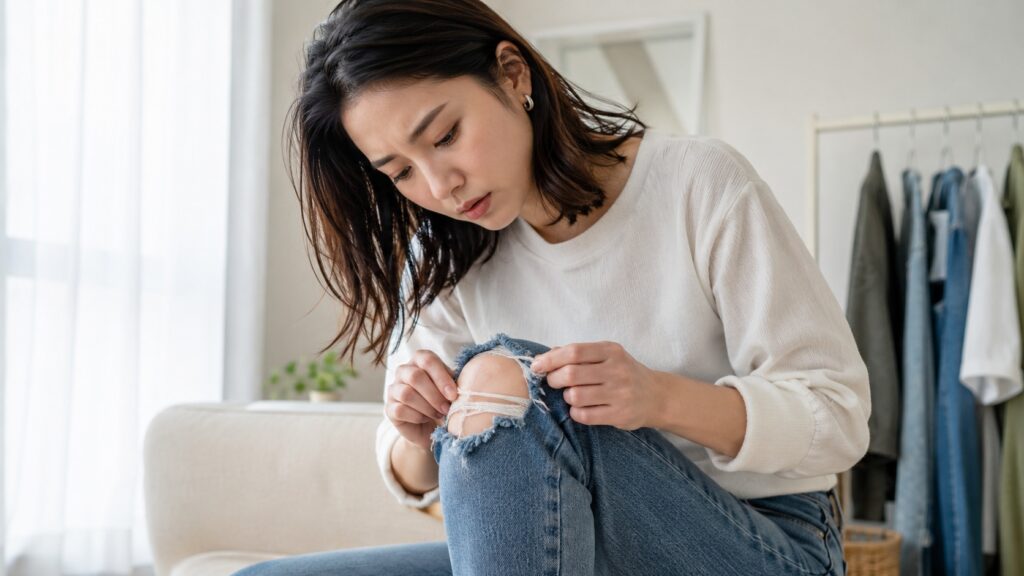 ダメージジーンズがほつれる主な原因と理由