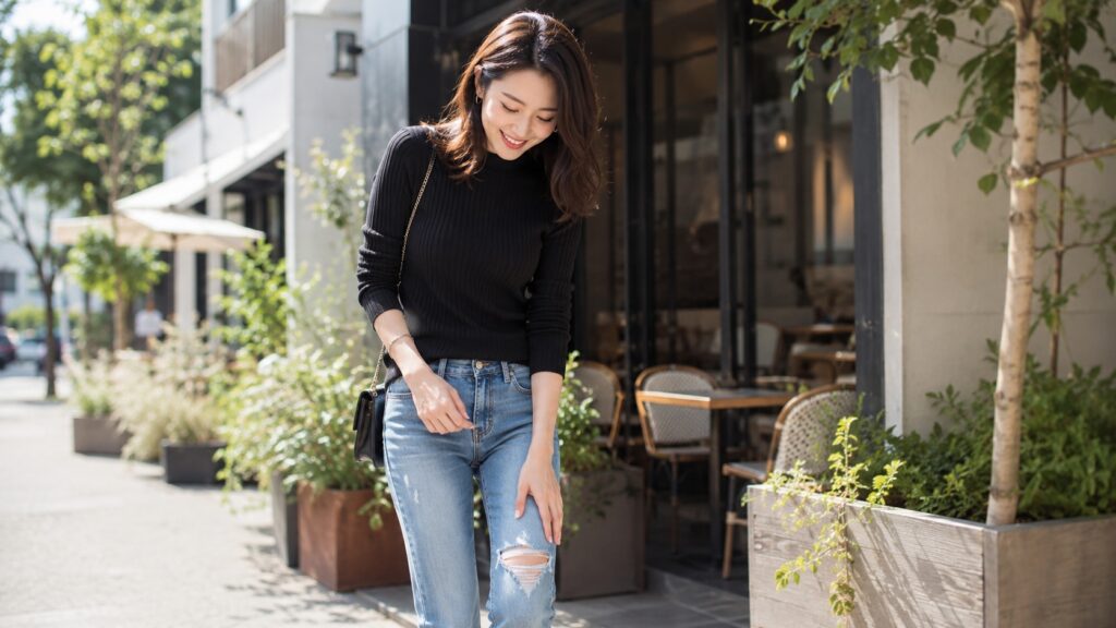 ダメージジーンズは「直す前に広げない」がいちばん大事