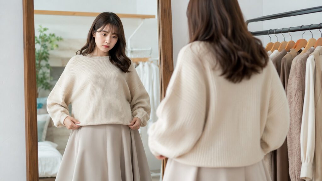 太って見える服の特徴と原因