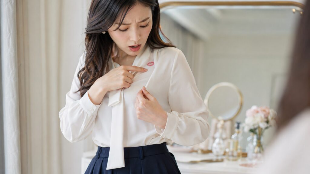 服についた口紅汚れが厄介になる原因と理由