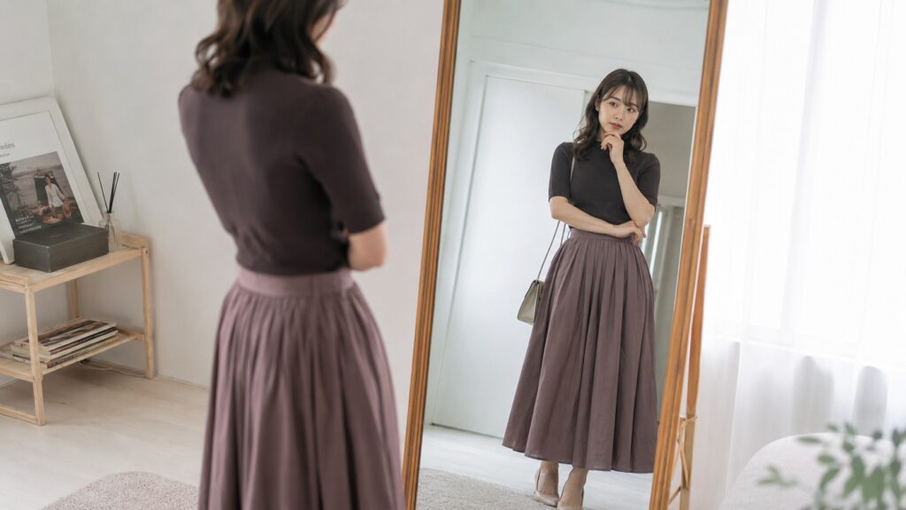 ロングスカートが似合わない原因と理由
