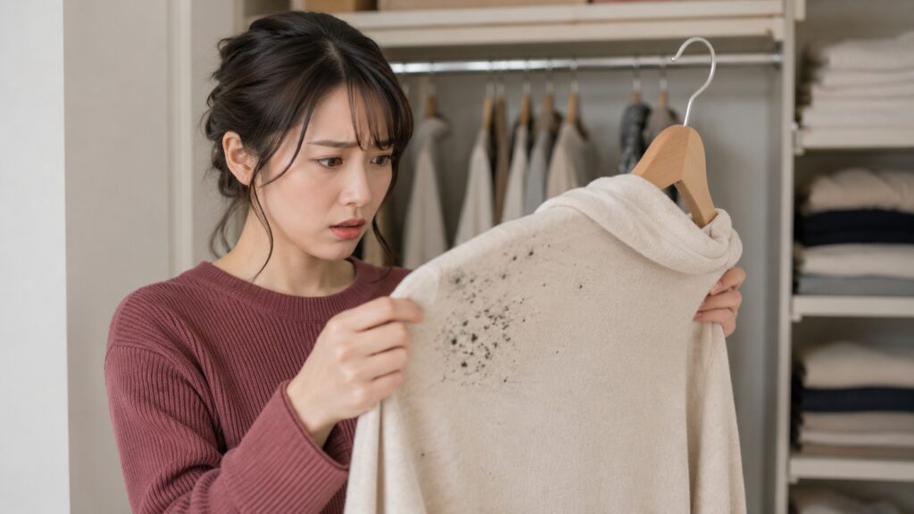 服に黒カビが生える主な原因と理由