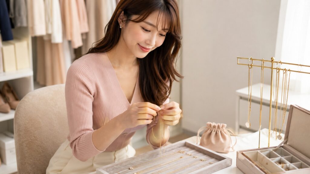 今日からできるネックレス絡まり防止テク