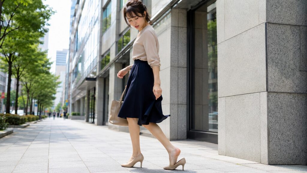 パンプスが脱げる原因と理由