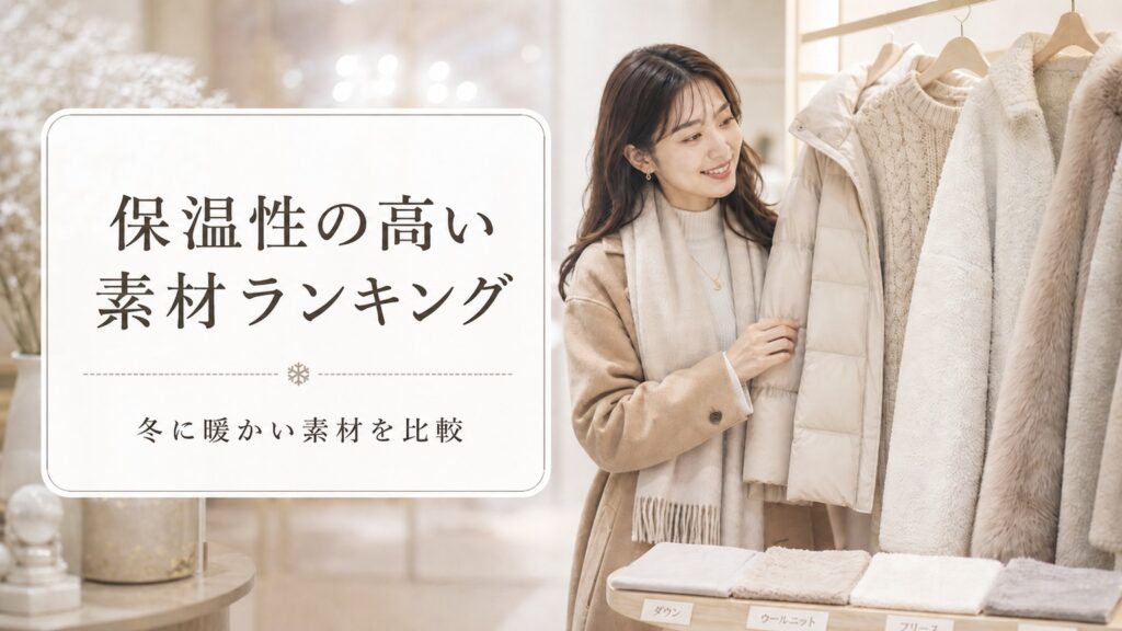 保温性の高い素材ランキング
