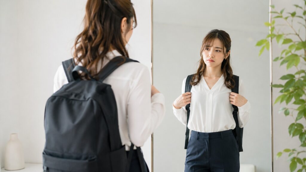 リュックが似合わない原因と理由