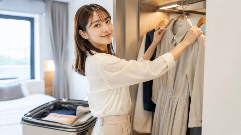 旅行のシワは「素材×折り目×圧力」の3点でほぼ決まる
