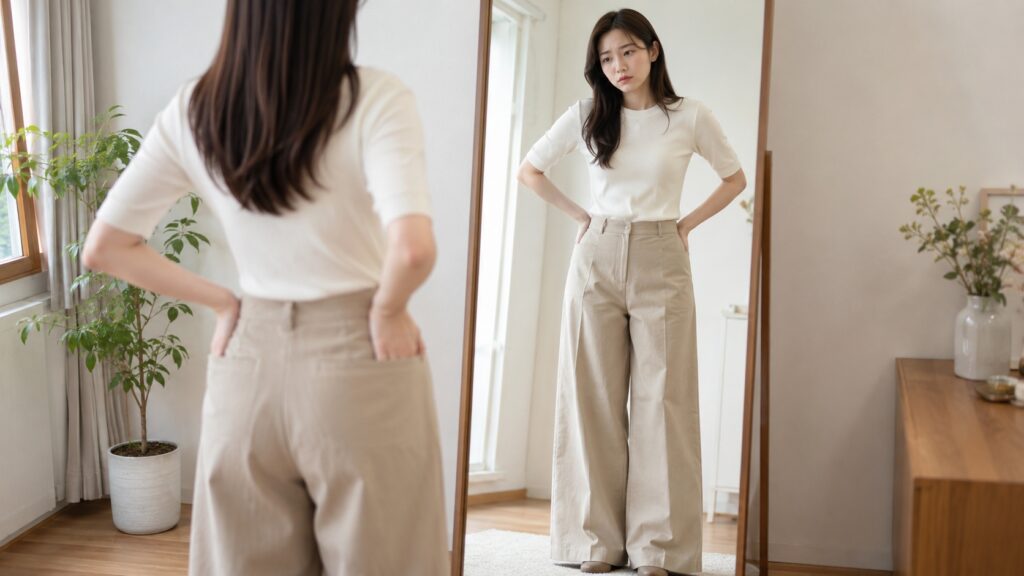 ワイドパンツが太って見える原因と理由