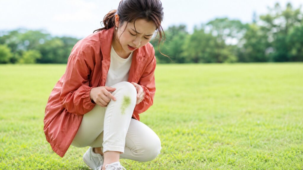 服についた「草(芝)汚れ」が落ちにくい原因と理由