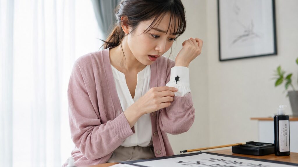 服についた「墨汁汚れ」が厄介になる原因と理由
