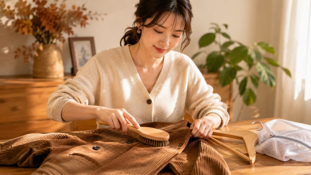 今日からできる「コーデュロイ素材」の正しい扱い方(対策)